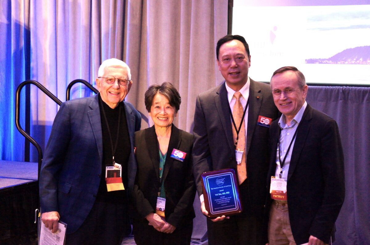 Dr Wang with her nominee Wei Yan, 2025 ASA Distinguished Andrologist and Dr Swerdloff